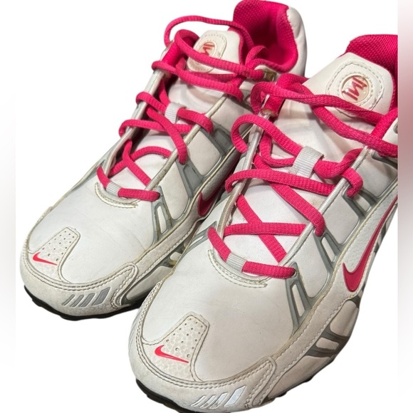 Nike Shox Turbo 3.2 White Cherry Pink Women Shoes Sz 8.5 455611-160 Leather Vtg - Picture 9 of 13